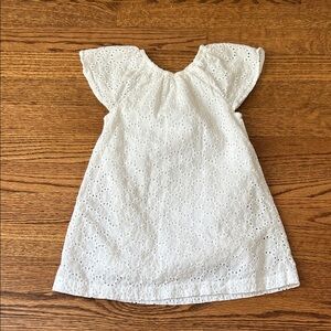 Charming White Eyelet Kids Dress